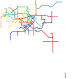 杭州地铁线路图 (real)