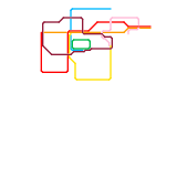 港南人工島地鐵路綫圖 SHK Island MRT System Map (unknown)