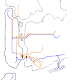 Metro nylineas A, B, C, D, E, F, M (real)