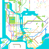 New York City with 2 av subways