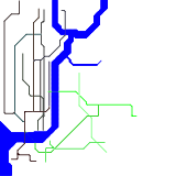 based on NYC (actual map 6)) (speculative)