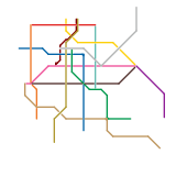 Metro system with metrobus (real)