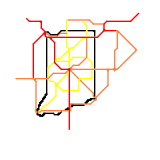 Indiana Intercity Map