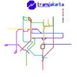 Transjakarta Network Map 2024 (real)