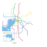 Cities Skylines city metro map (unknown)