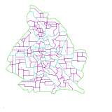 Ostrów Mazowiecka(Mapa granica-dzielnica-osiedla)