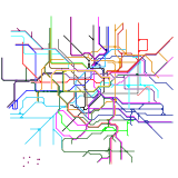 London underground tube &amp;amp; rail map (real)