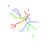 Metro Map Maker Alphabet - J