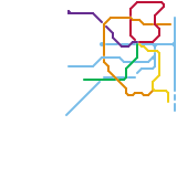 Metro Map Maker Alphabet - Q