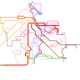 Metro Map Maker Alphabet - Y