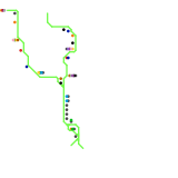 Metro Map Maker Alphabet - V