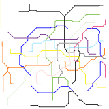 Metro Map Maker Alphabet - N