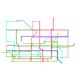 Metro Map Maker Alphabet - H