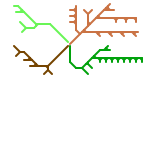 Metro Map Maker Alphabet - E