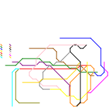 Metro Map Maker Alphabet - A