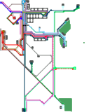 Lubuskowice Dolne - Map of bus lines.