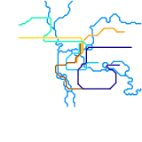 Carte du métro de Gasparländ (unknown)