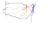 Amtrak Rail Network (real)