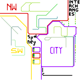 The Sydney Electric Rail Map (speculative)