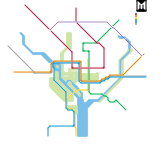 Washington Metro with Purple Line (speculative)