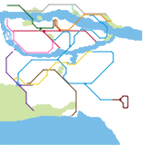 Langston County Metrorail &amp;amp; Commuter Rail Map (unknown)