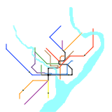 Philadelphia Rail System (Without Trolleys) (real)