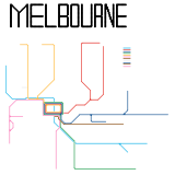 Melbourne Railway Map 2025 (real)