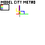 My city in Minecraft called 'Model City' (unknown)