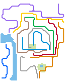 Minecraft New Villager City Subway Map (unknown)