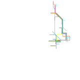 The Chicago "L" Fantasy Map Alternate Expansion With Transit Idea-Indiana Lines (speculative)