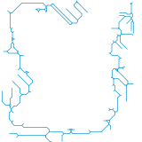 Rail network of Hungary (incomplete) (real)