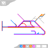 Stepford County Railway Network Map as of Version 2.2.0