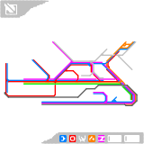 Stepford County Railway Network Map as of Version 2.2.0 (unknown)