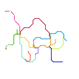 Lake-Haven Train and Metro Map