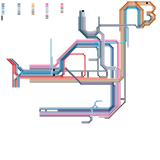 Stepford County Railway 2.2 Map with all route types (unknown)