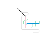 玲珑市轨道交通网络示意图