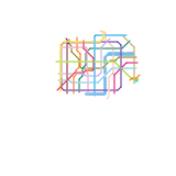 上海市轨道交通网络示意图 (real)