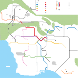 Aucklaide Metro Area Subway Map (unknown)