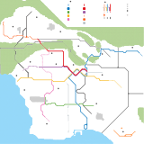 Aucklaide Metro Area Subway Map (unknown)