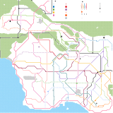 Aucklaide Metro Area Subway Map (unknown)