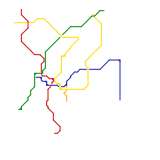 Athens Metro map (real)