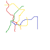 Athens Metro map (real)