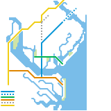 Brunswick GA Proposed Transit Map (speculative)
