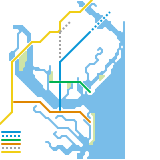 Brunswick GA Proposed Transit Map (speculative)