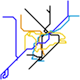 London Northern, Bakerloo, Victoria, Circle & Piccadilly Line (real)