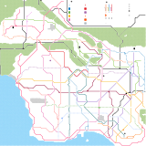 Aucklaide Metro Area Subway Map