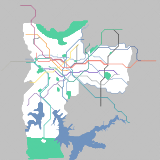 São Paulo Metro System, with fictonal lines. (modified) (speculative)