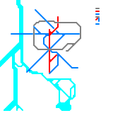 Philadelphia Metopolitan Transit Authority (PMTA) System Map Philadelphia, Kaden (unknown)
