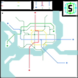 Georgetown Automatic Subway (GAS) Subway & Tram Map