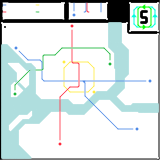 Georgetown Automatic Subway (GAS) Network Map (unknown)